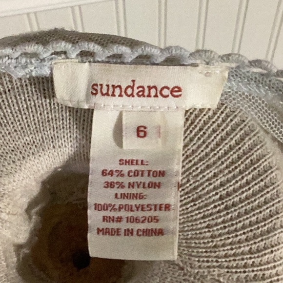 Sundance lace overlay dress. Greyish/celery color. - Picture 4 of 4